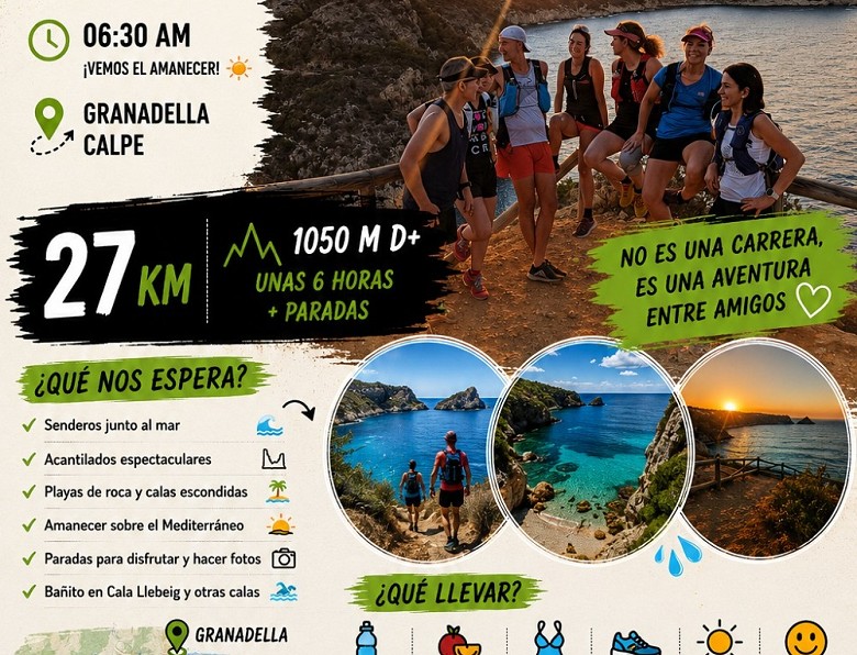 Vuelve la clásica salida Trail Granadella – Calp: Deporte, amigos y mar para cerrar mayo